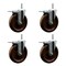 Service Caster 6 Inch High Temp Phenolic 34 Inch Stem Caster Set with Total Lock Brake SCC-TSTTL20S615-PHRHT-34212-4 - alternate 1